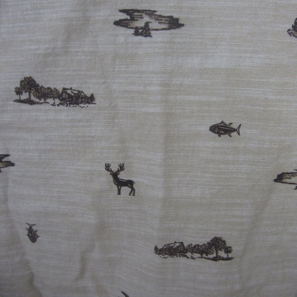 Outdoor Life Men shirt s/s p2p 28" hunting deer camping 2 pocket fishing cotton - Picture 8 of 12